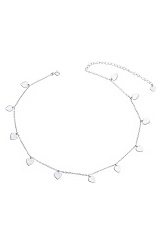 nice choker love heart pendant silver baby necklace